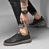 Genuine Leather Men Casual Shoes Designer Luxury Brand Lace Up Skateboard Sneakers Italian Men's Shoes Mocassins Plus Size 47