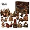 Dagelijkse Verrassing Minigame 24 Dagen Adventskalender 2026, Schotse Hooglander/Paard/Hond Beeldjes Kerst Aftelling Kleine Beeldjes Verzameling Kalender,