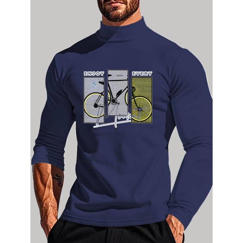 Men s Mock Neck Long Sleeve, Comfortable & Great for Autumn S