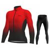 Rvouei New Pro Team Breathable Long Sleeve Men Cycling Jersey Set MTB Bike Clothing Autumn Bicycle Clothes Maillot Ropa Ciclismo
