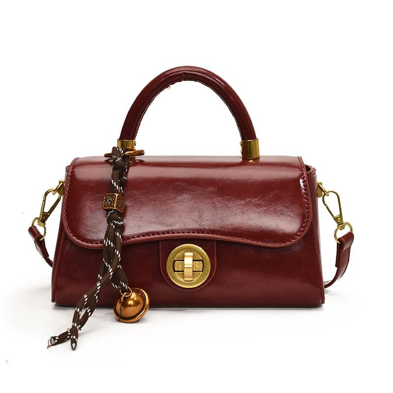 Retro High-end Hand Bag Women's Fashion Simple Casual Messenger Bag Winter New Niche Shoulder Women's Bag