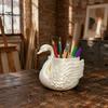 Professional Office Accessories Elegant Swan Pen Holder, Durable PLA Pencil Organizer, Decorative Large Stationery Storage Holder Capacity Container
