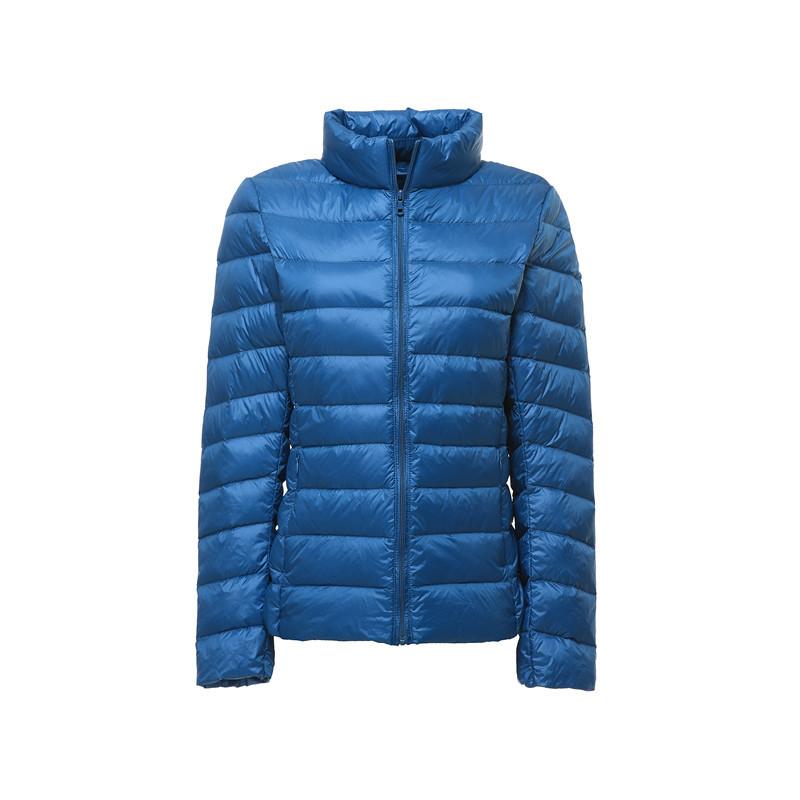 Autumn and Winter New Light and Thin Down Jacket Women's Stand-up Collar Slim-fitting Short Fattened and Enlarged Down Jacket