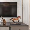Decorative Galloping Running Horse Statue Home Animal Decor Tabletop Office Desk