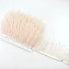 1Meters Leather Pink Ostrich Feathers Trim Trims Width 8-10cm Black Ostrich Feather Ribbon Clothing Wedding Feathers Decoration