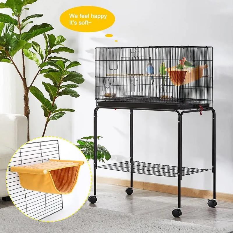 Hängematte für Haustiere Warmes Nestbett Papageienhaus Abnehmbar Waschbar Vogelkäfig Sitzstange Für Hamster Unzertrennliche
