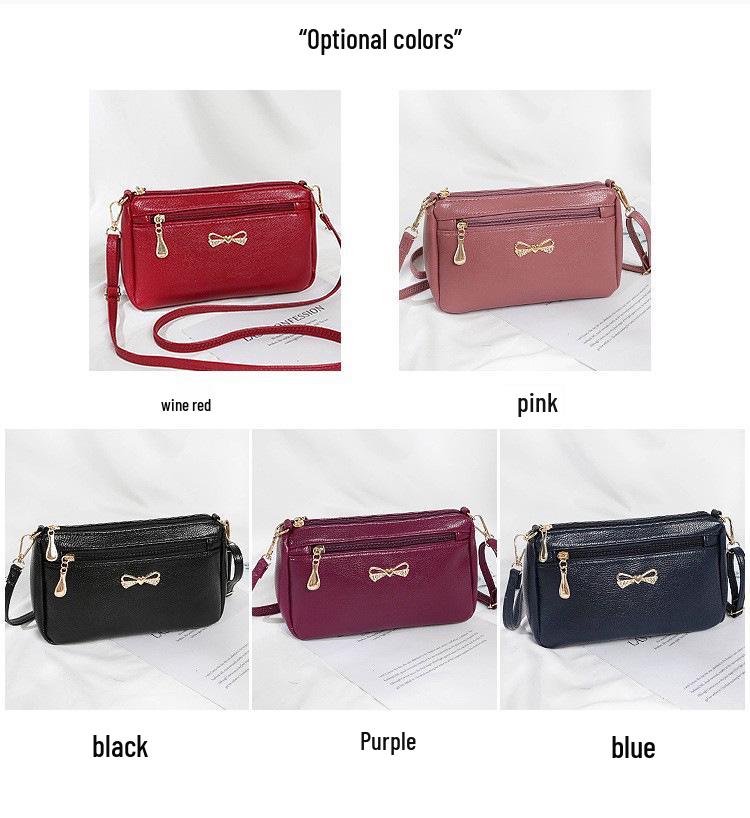 Korean Style Large Capacity Women's Crossbody Shoulder Bag - Casual Spring Fashion for Middle-Aged Moms