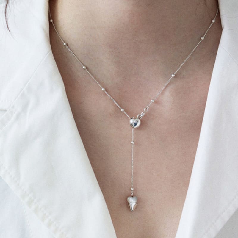 

VINOOM heart cup drop necklace (pearl) 60cm