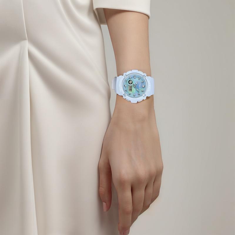 

CASIO BGA-280 series 100 meters waterproof Quartz resin strap women s watch blue dial BGA-280TD-2AJF синий