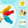Montessori Musical Baby Car Key Plaything Camera Bus Shape Interactive Baby Rattle 0 3 6 9 12 18 Months Young Boys Girls Teething Rattle Plaything