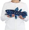 Calorata Coelacanth Plush Toy Fish Soft and Realistic Plush Fish Toy Doll Mascot Birthday Gift Present Christmas Present (Medium/Ancient Series)