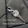 10Pcs Black Locking Zipper Clips For Backpack Travel Case Zipper Lock Anti-theft