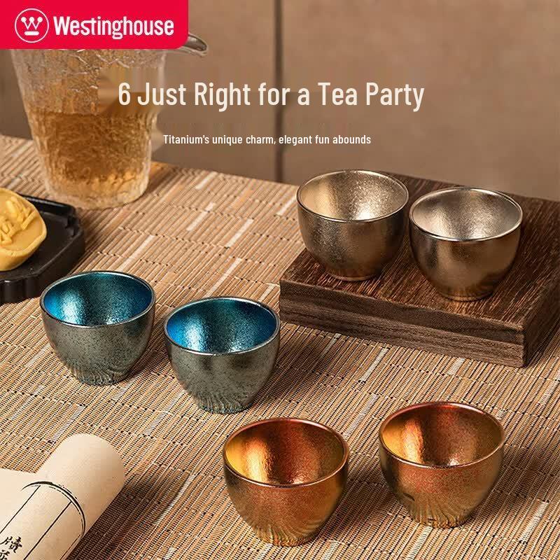 Westinghouse Pure Titanium Travel Tea Cup Set