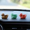 Ornamento de Micro Paisagem Forma de Pato Escultura em Miniatura Esculpida à Mão com Figurine de Energia de Cristal Única para Mesa Carro