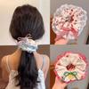 Children's Sweet Lace Large Intestine Hair Ring Girls New Style Tie Ball Hair Rope High-end Hair Accessories