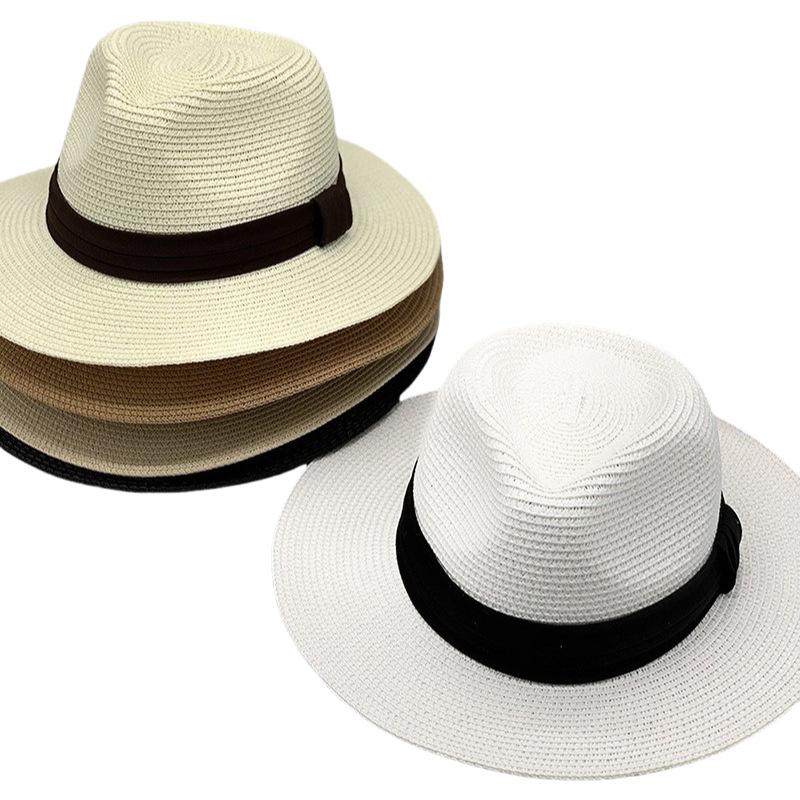 Spring Summer Ladies Panama Straw Hat Vintage British Japanese Hat Sun Hat Women's Summer Sun Hat Sun Protection