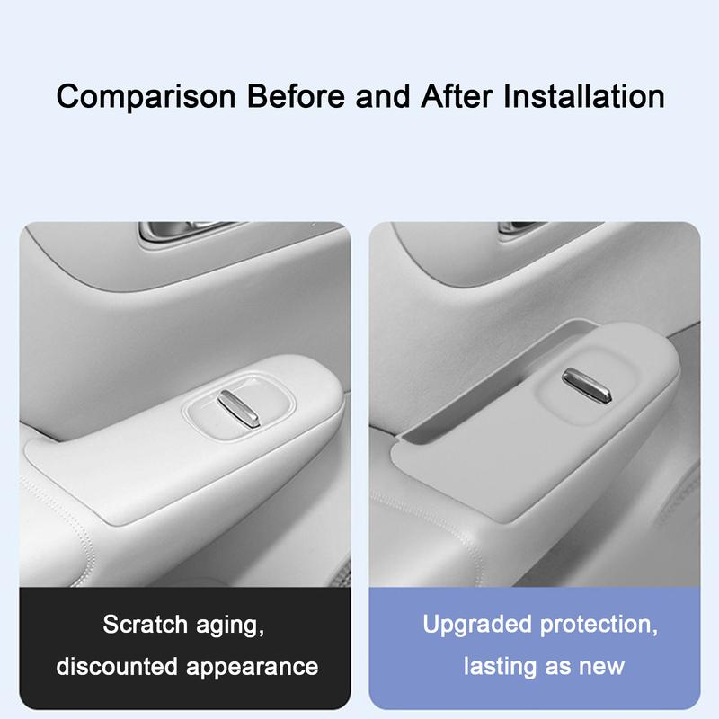 For Leapmotor B10 2025+ Window Lifting Button Control Cover Panel Frame Car Glass Lifting Panel Protective Sticker Silicone Pad