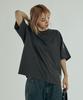 VONVAT Necklace Graphic Crop Short Sleeve Tee (Charcoal)