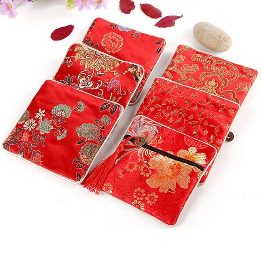 Stoff Schmuck Organizer Kleine Geldbörse Neue Schmuckaufbewahrungstasche