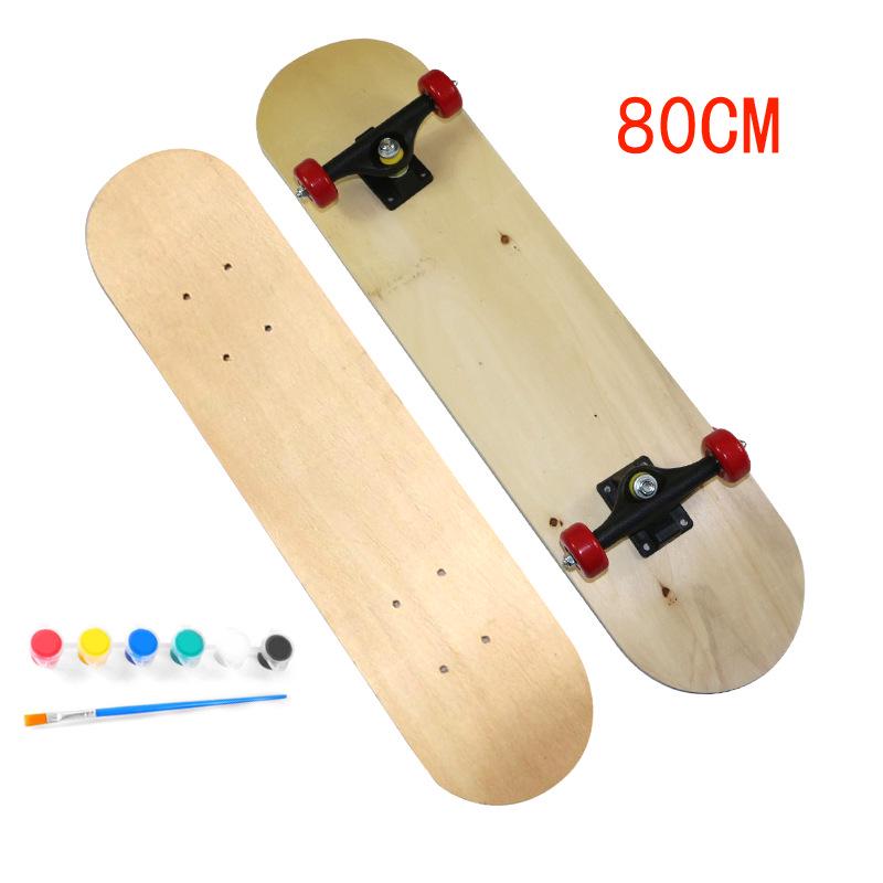 Creative DIY Hand-Painted Toddler Skateboard: Double Kicktail Painting Activity
