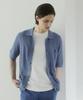 Santamilanopoloclub Smpc Cotton Crochet Short Sleeve Cardigan Blue