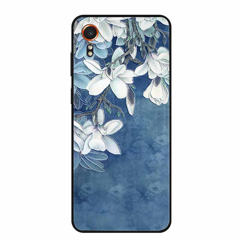 3D Emboss Case For Samsung Galaxy Xcover7 Phone Case Relief Flowers Soft Silicone Back Cover For Samsung Xcover 7 Case Shell Bag