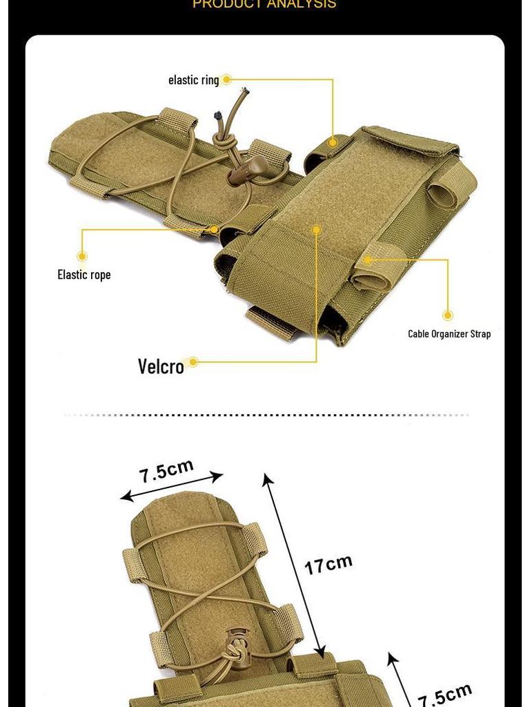 MK2 Multifunctional FAST Tactical Helmet Battery Pouch