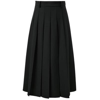Sancai 2026 Autumn High-Waist Pleated A-Line Skirt