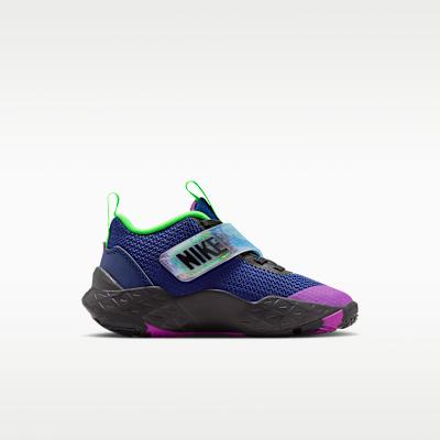 Nike Team Hustle D 12 Blue Void Green Strike Vivid Purple (PS)