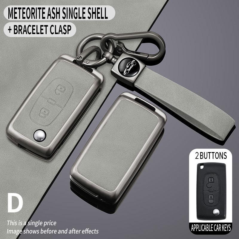 Compatible Key Case for Citroen Sega Triumph 2012-2016 - Folding Shell & Buckle