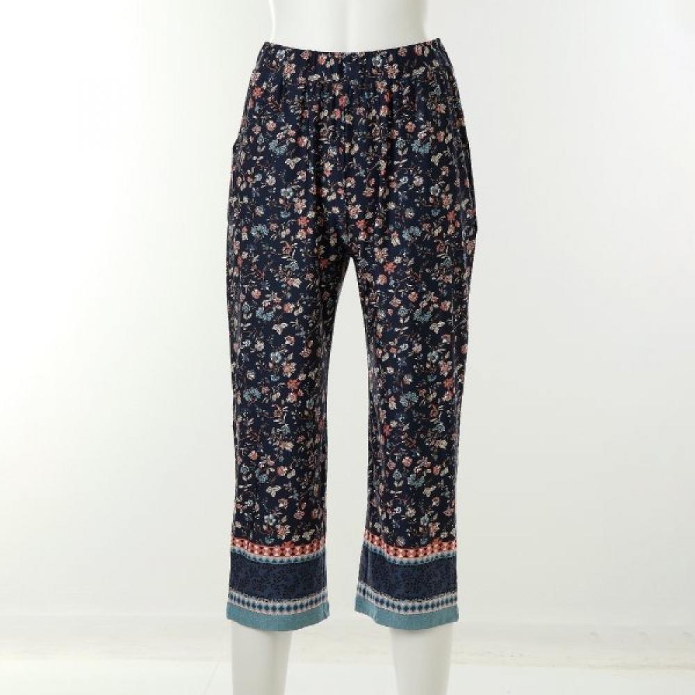 Venus Floral Border Print Loungewear Pants Veps117w navy/85