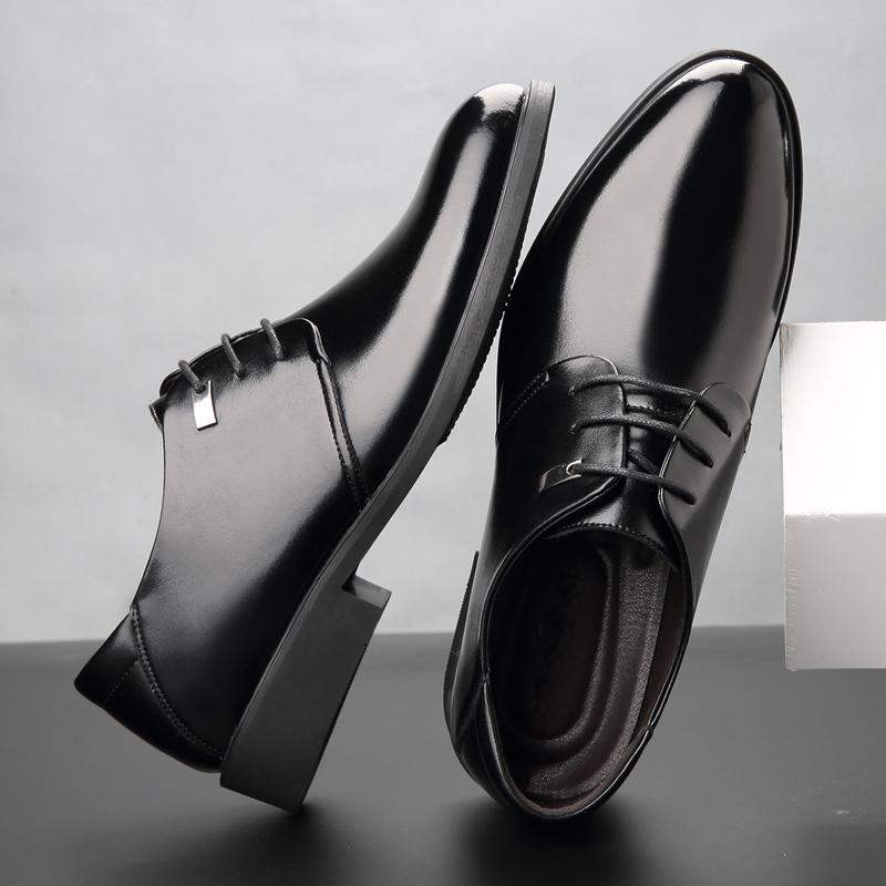 Summer Hollow Height Increasing Shoes Men Elevator Shoes 6CM Invisible Insole for Daily Wedding Office Leather Shoes Man Taller