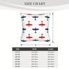 1Pc Raf Spitfire Airplane Pattern Decorative Pillowcase – Soft, Machine Washable, Zipper Closure, Contemporary Style For Living