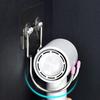 1Pcs Stainless Steel Hair Dryer Rack Bathroom Shelf Wall Mount Nail Free Installation Corrosion Resistant Storage Stand Hook