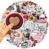 100 Pieces of Retro Lucky Girl Aesthetic Handbook Graffiti Stickers for Decorative Waterproof Wall Decals