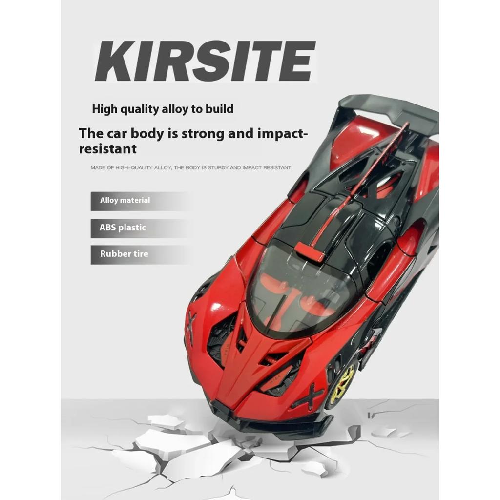 1/32 Bugatti Bolide Miniature GT Die Casting Model Car Metal Alloy Sound & Light Pull Back Children's Toy Car Birthday Gifts Boy