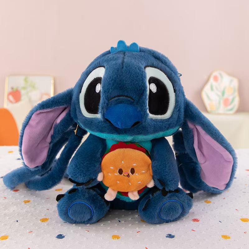 Cute Stitch Plush Backpack for Kids - Children's Storage Bag & Toy Carrier