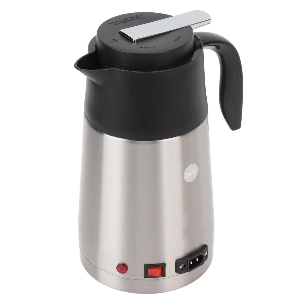 Auto Waterkoker 24V 200W Hoge Vermogen Waterverwarmer 1.3L Roestvrij Staal Draagbare Elektrische Koffie Melk Warmer Waterkoker voor