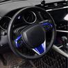 XITER 3PCS ABS Sport Style Blue Steering Wheel Cover Molding Cover Trims Interior Decaration Sticker Accessories for Toyota Camry 2018 2019 2020 2021