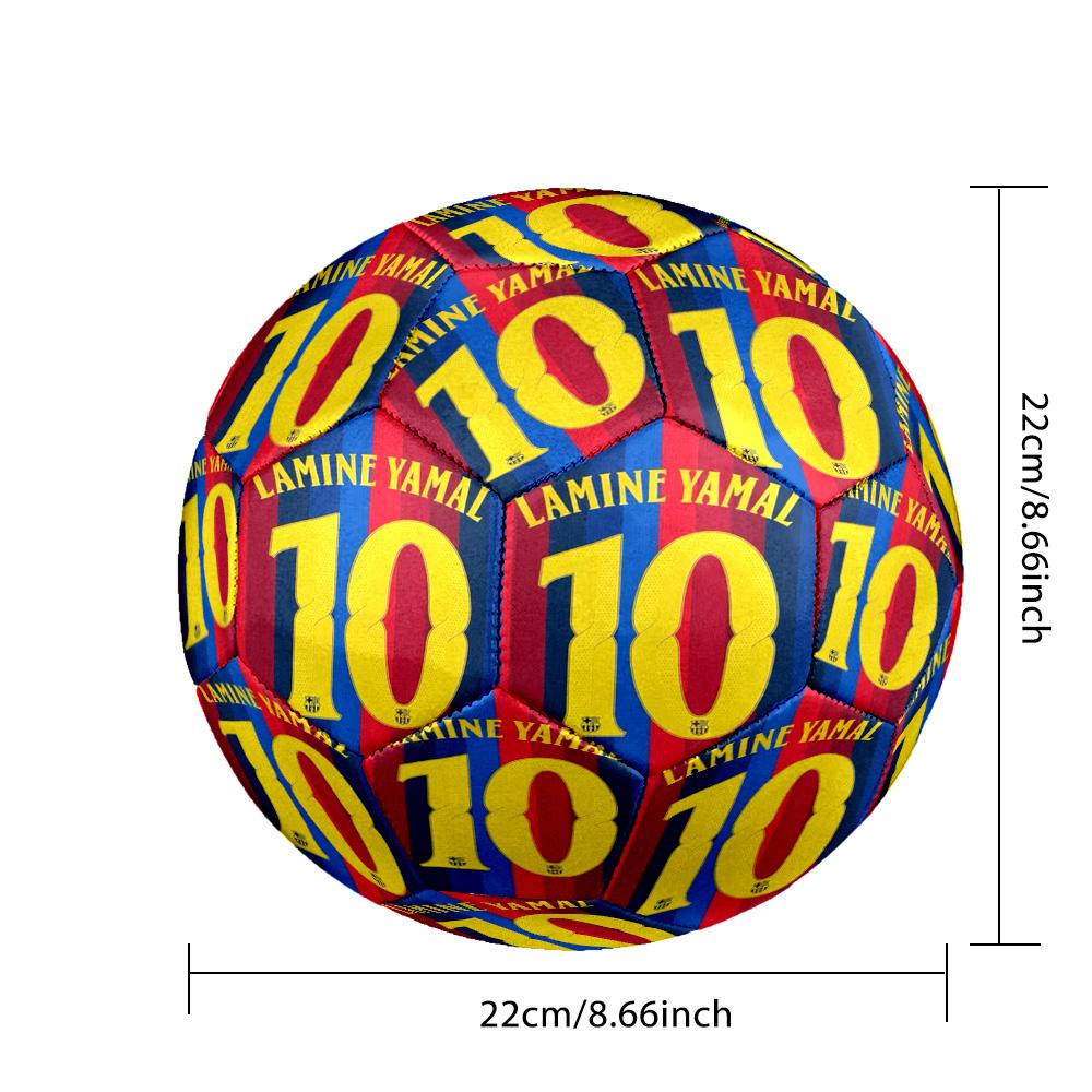 Lamine Yamal's Football Player Celebration Soccer Ball Size 5 Football Machine Sewn Indoor/Outdoor Universal Football Perfect Commemorative Gift for S