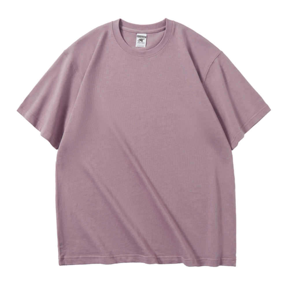 

Мужские и женские высококачественные однотонные хлопковые футболки большого размера Y2K Коричневые синие y2k с короткими рукавами Топы Блузка Футболка Летняя одежда для пар L фиолетовый