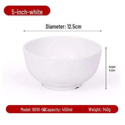 Sweet Elegant A8 Tempered Melamine Rice & Soup Bowl