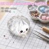 Bun Shape Stress Toys DIY Dumpling Squeeze Toy Skin, Fillable Empty Ball Skin with Soft Balls Stopper, Anxiety Relief Simulated Making Supplies Focus