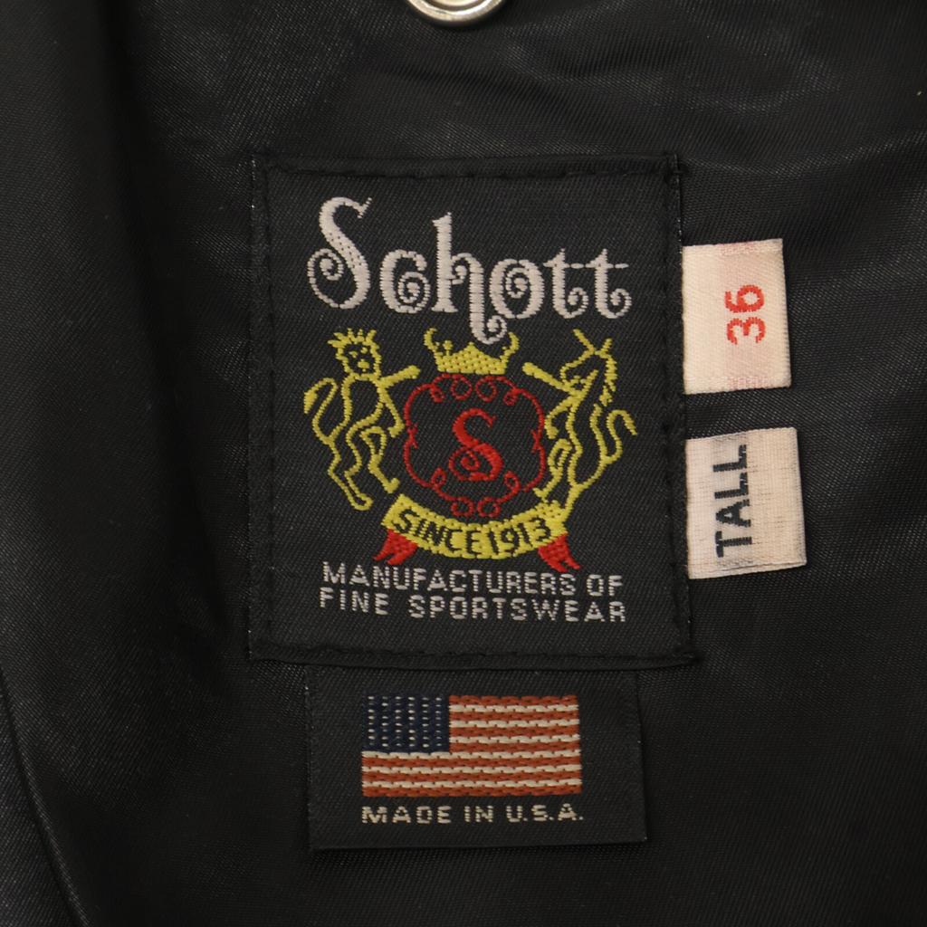 SCHOTT 7823950093 Black 217US Double Rider Jacket Jacket 36 blackUsed