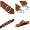 Men's Retro Crossbody Bag Strap - Cowhide Leather, Crazy Horse Finish, Adjustable Length, with Shoulder Pad, European and American Style.