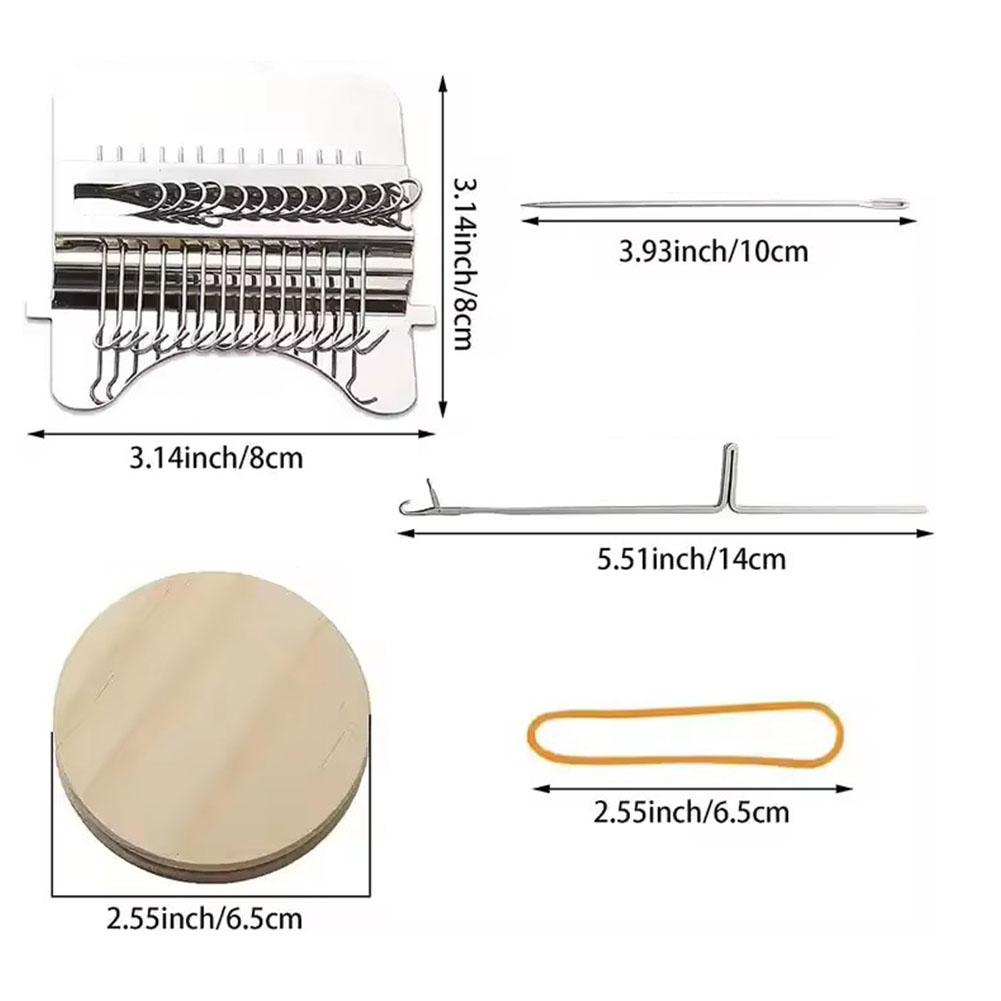 Mini Darning Knitting Machine Small Loom Machine Tools Easy To Carry Household Knitting Machine For Mending Socks & Clothes