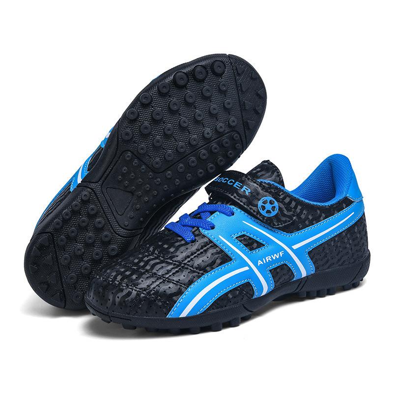 Velcro Children's Football Shoes Spiked Broken Nails Boys' Shoes Girls' Shoes Elementary School Students Game Training Sports Shoes