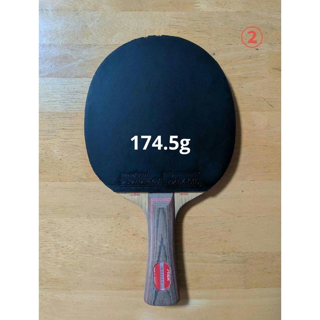 Used STIGA Clipper Wood Table Tennis Racket with Rubber
