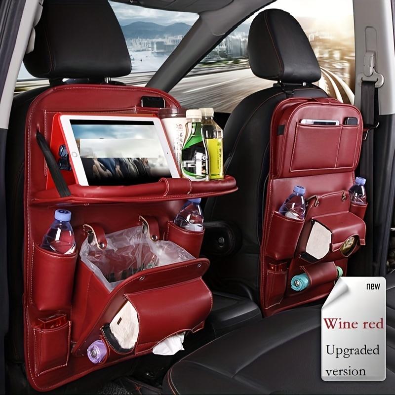 Multifunctional Car Trunk Hanging Bag Seat Back Organizer With Dining Table Tray Interior Accessories For Garbage And Storage