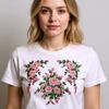 Flower Embroidered Applique Fade Resistant Sewing On Polyester Patches For Shirt Jackets Dress Cheongsam Decoration